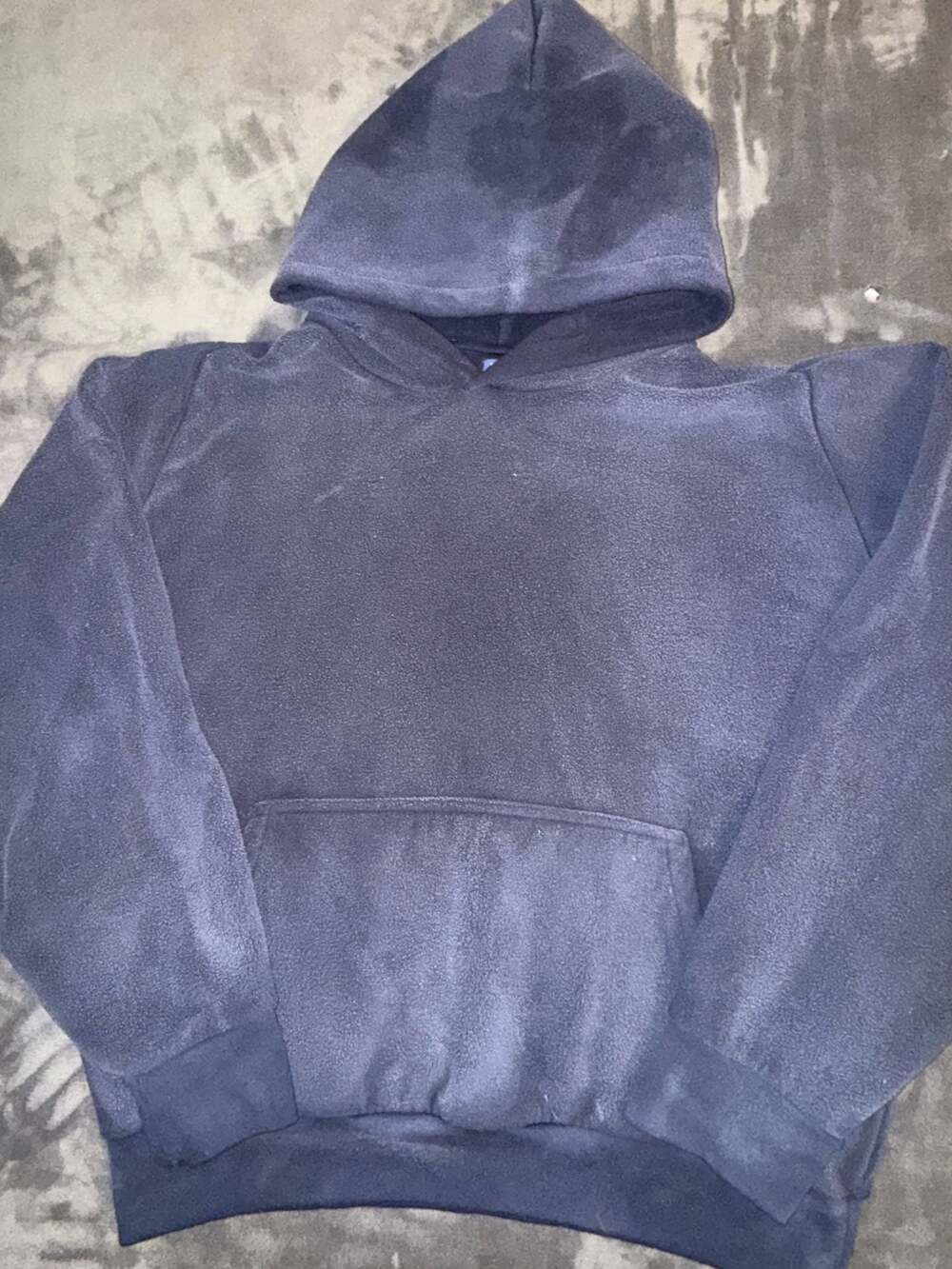 Yeezy Gap Polar Fleece Hoodie Navy X-Large